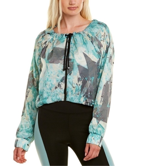 NWT KORAL Psychedelic Zephyr Cropped Workout Jacket Size Small - Picture 1 of 12